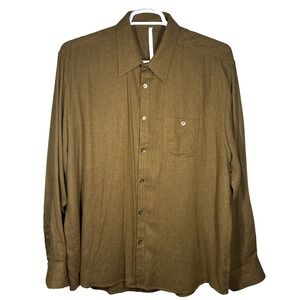 Axis Men Long Sleeve Button Down‎ XXL Herringbone Stitch Lumberjack Cozy Winter